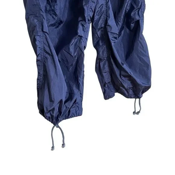 Edikted NWT Windbreaker Cargo Pants Navy Blue Size XS/S - Picture 4 of 7